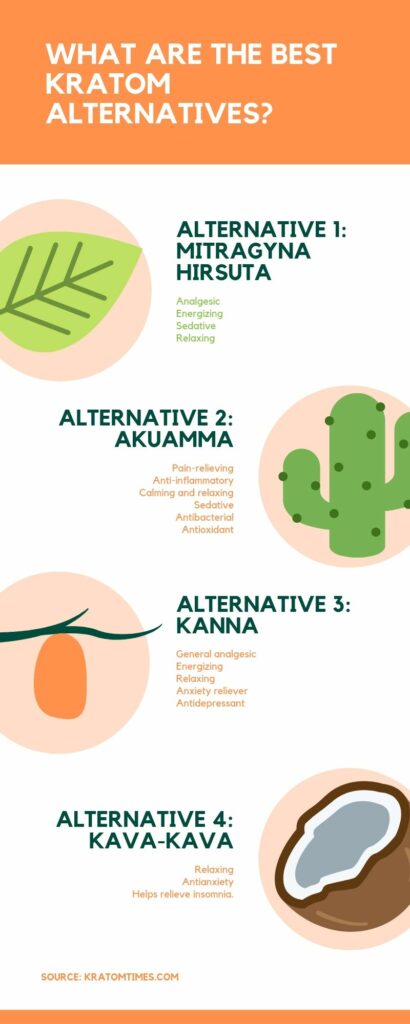 what are the best kratom alternatives infographic